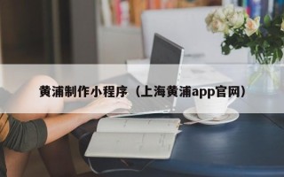 沂南黄浦制作小程序（上海黄浦app官网）